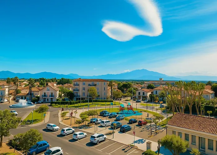 ZEN 100m de la plage avec parking, vue mer et vue montagne